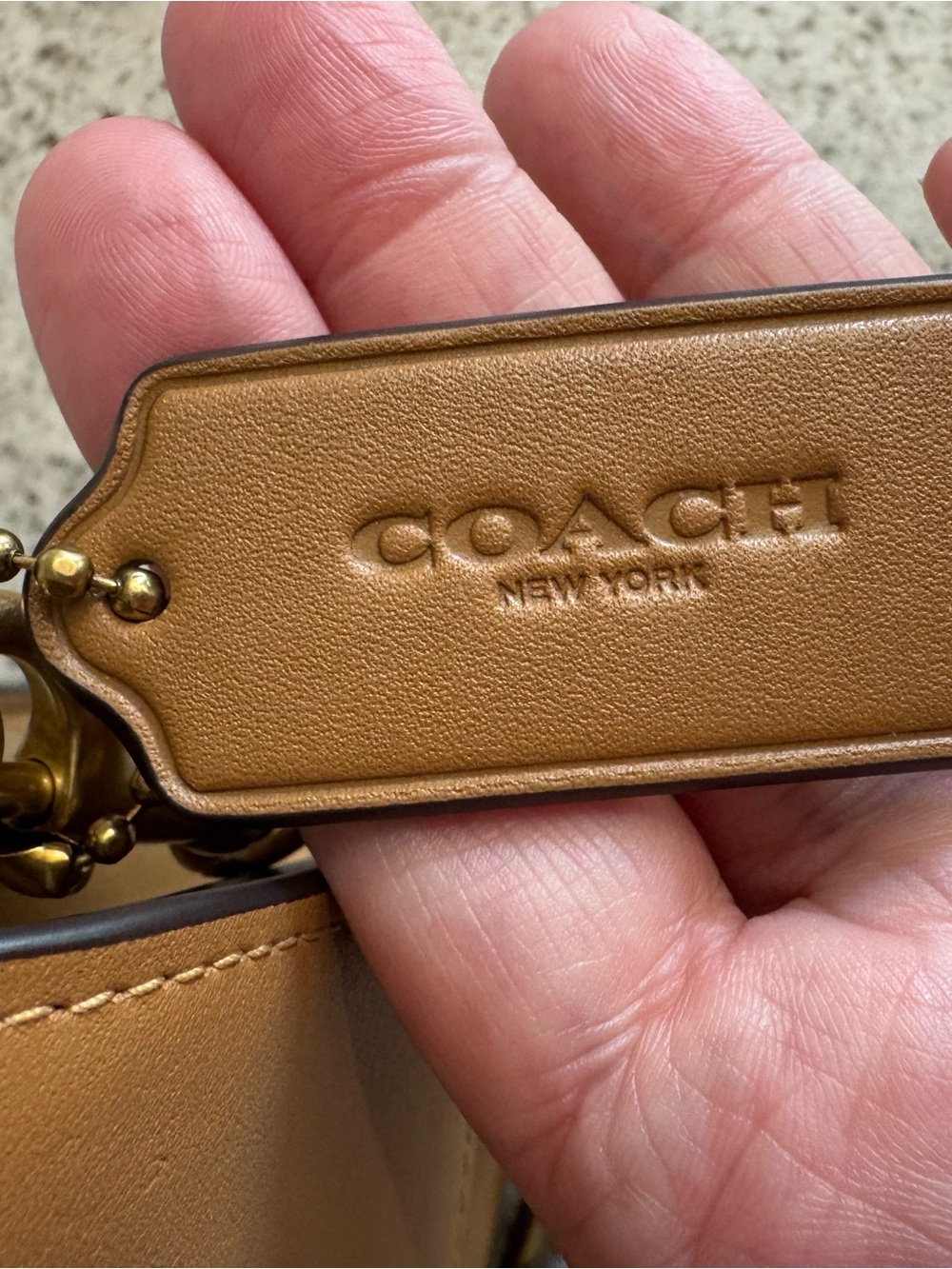 Coach Chain Tabby Bag in Honey Brown - Picture 8 of 8